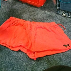Pink shorts- color is like a pink salmon